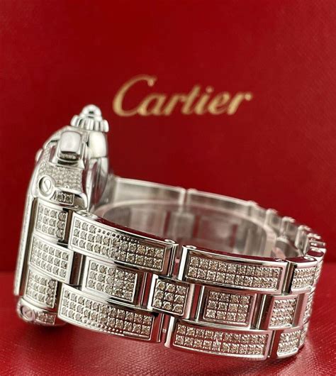 cartier armband herren iced out|cartier iced out watch.